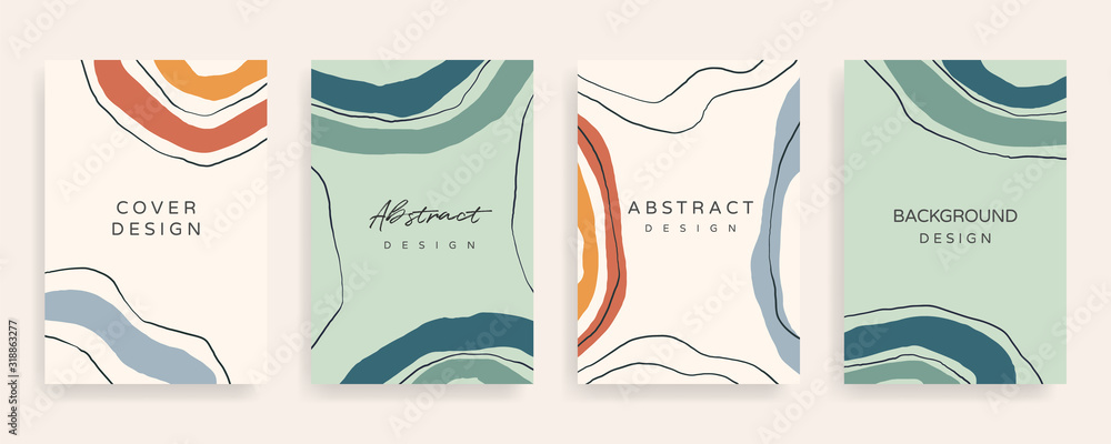 Poster social media stories and post creative vector set. background template with copy space for text and 