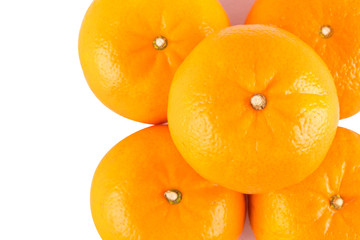 Orange is a fruit that is high in vitamin C on white background fruit agriculture food isolated