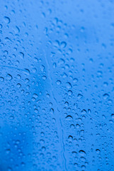 Water drops on window