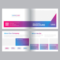 business bifold brochure template