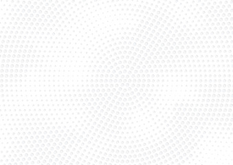 Abstract halftone dotted background. Futuristic grunge pattern, dot, circles, shadow.  Gray modern optical pop art texture for posters, sites, business cards, cover, labels mock-up, vintage stickers