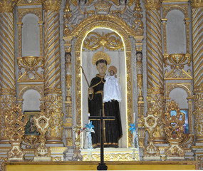 lord idol inside a church in Goa