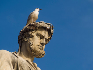Italia, Toscana, la città di Livorno. Piazza della Repubblica, monumento a Leopoldo II.
