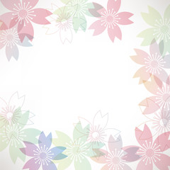 background illustration of cherry blossoms