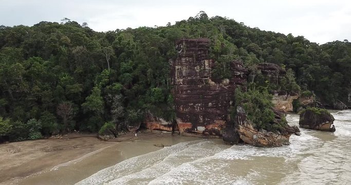 Kuching, Sarawak / Malaysia - January 12, 2020: The Bako National Park of Sarawak, Borneo Island, Malaysia