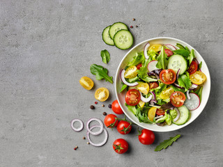 Bowl of healthy vegetable  salad