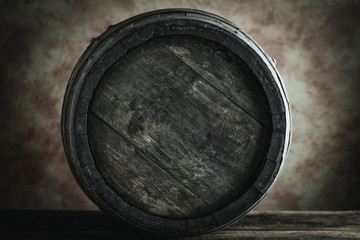 old barrel - desaturated style image