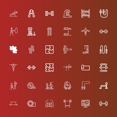 Editable 36 fit icons for web and mobile