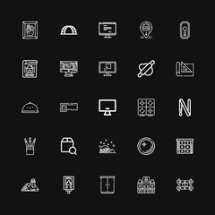 Editable 25 home icons for web and mobile