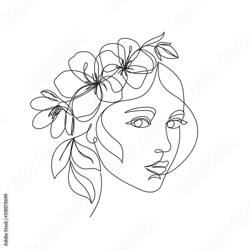 Woman Face With Flowers One Line Drawing Continuous Line Drawing Art Flower Bouquet In Woman Head Single Line Art Vector Line Illustration Nature Cosmetics Minimalist Black White Drawing Artwork Wall Mural Colorvalley Woman Face With Flowers One Line Drawing Continuous Line Drawing Art Flower Bouquet In Woman Head Single Line Art Vector Line Illustration Nature Cosmetics Minimalist Black White Drawing Artwork Wall Mural Colorvalley
