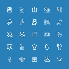 Editable 25 pot icons for web and mobile