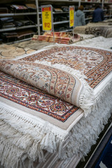 Persian carpet in a carpet shop