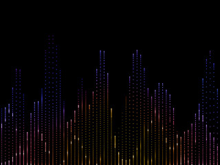 Obraz premium Sound Spectrum Analyzer Background