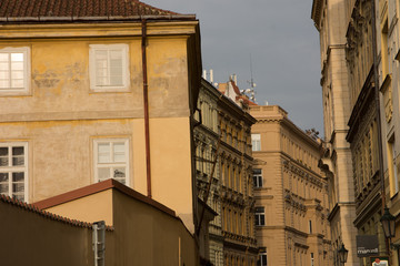 old houses in the city, prague