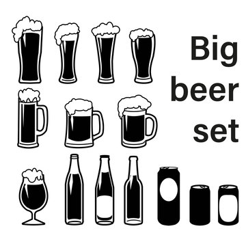 20,892 Pint Glass Silhouette Images, Stock Photos, 3D objects, & Vectors