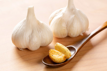 生ニンニクとニンニクの唐揚げ