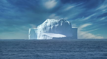 Cruise ship encountering an iceberg, drake passage, antarctica