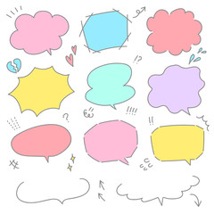 吹き出し素材セット