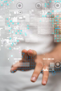 Software, web development, programming concept. Abstract Programming
