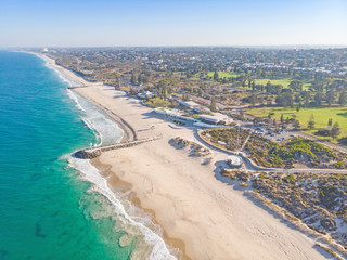 Aerial View of City Beach in Perth