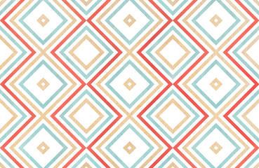 Watercolor geometrical pattern.