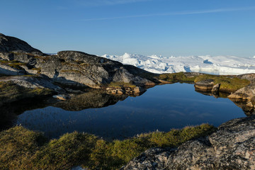 Fototapeta premium Greenland Ilulissat glaciers at ocean