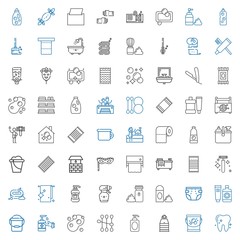 hygiene icons set