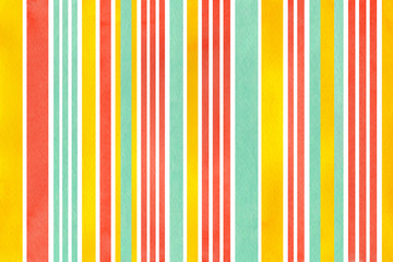 Obraz premium Watercolor striped background.