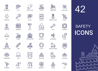 safety icons set