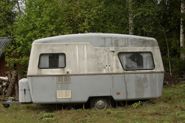 old caravan