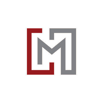 lm logo design line art