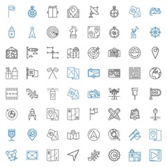 direction icons set