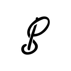 Fototapeta ps logo design vector icon design obraz