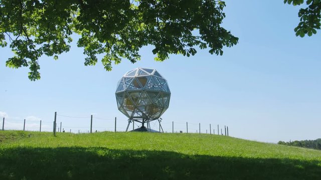  Solar power plant at hydrogen in the Pratolino public park - Florence - Italy