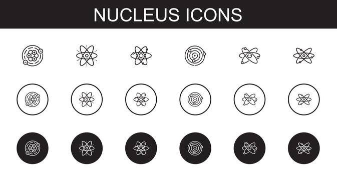 nucleus icons set