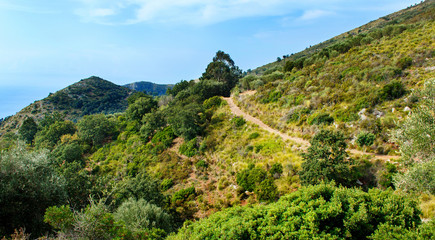 The hiking trail near Costa di Masseta