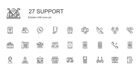 support icons set