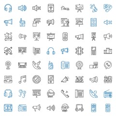 speaker icons set