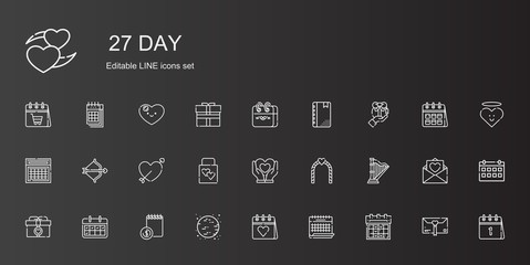 day icons set