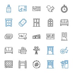 elements icons set