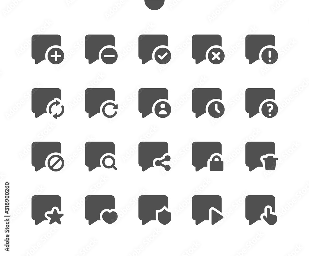 Poster messages v3 ui pixel perfect well-crafted vector solid icons 48x48 ready for 24x24 grid for web grap