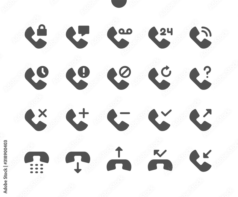 Poster phones v2 ui pixel perfect well-crafted vector solid icons 48x48 ready for 24x24 grid for web graphi