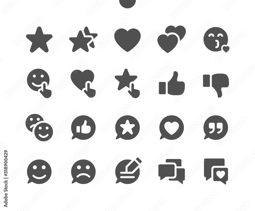 Poster emotions v4 ui pixel perfect well-crafted vector solid icons 48x48 ready for 24x24 grid for web grap