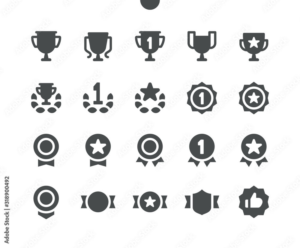 Poster awards v1 ui pixel perfect well-crafted vector solid icons 48x48 ready for 24x24 grid for web graphi