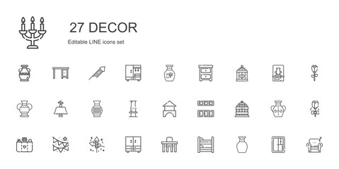 decor icons set