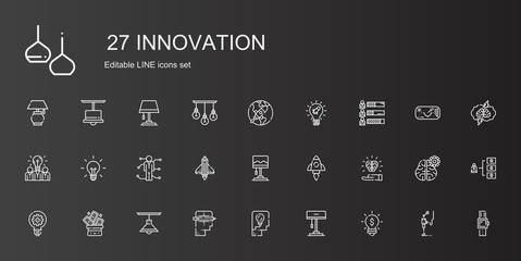 innovation icons set