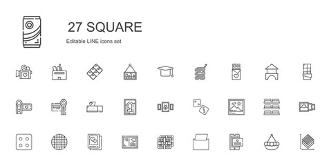 square icons set
