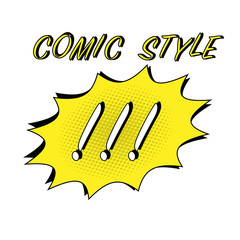 Waves sign illustration. Comics style icon on pop-art background