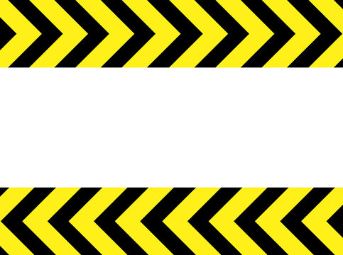 Warning zone pattern in front of white background. Black and yellow police stripe illustration design