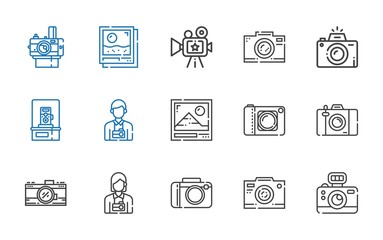 shutter icons set